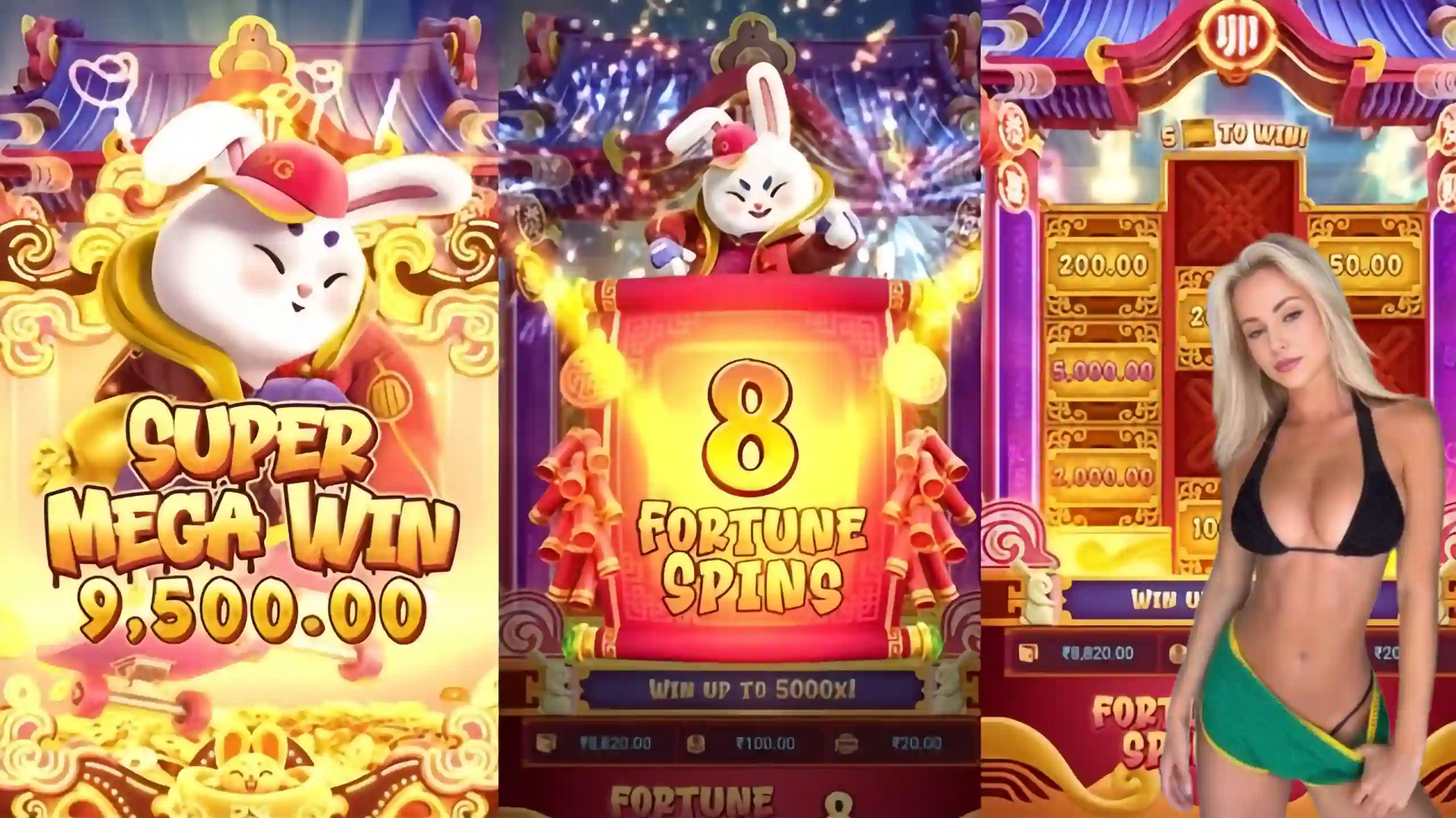 Wild Expansivo Fortune Rabbit 36t - Coelho Dourado que Expande
